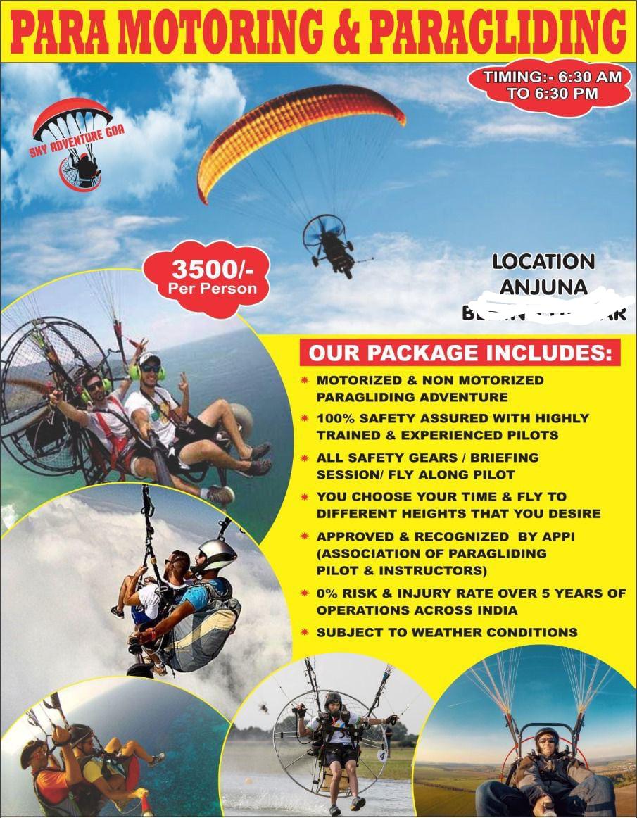 Para Motoring an paragliding 